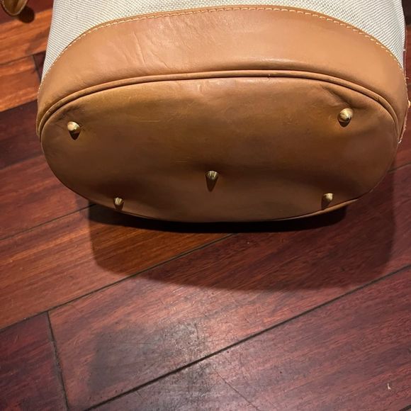 Vintage Gucci Canvas & Vachetta Leather Beach Bag - Picture 5 of 16